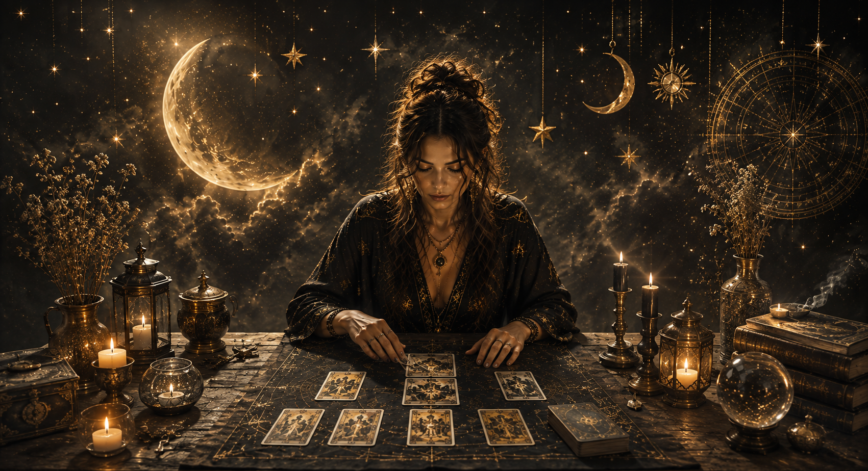 Aurora during a Tarot card spread